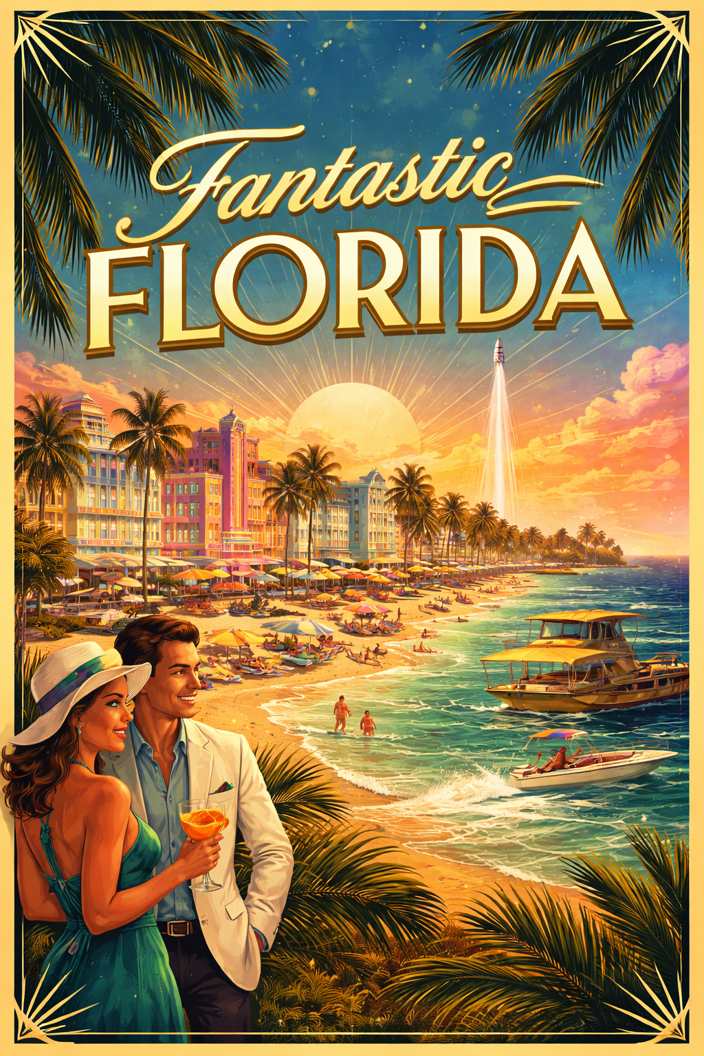 ファンタスティック・フロリダのアールデコ調マストヘッド