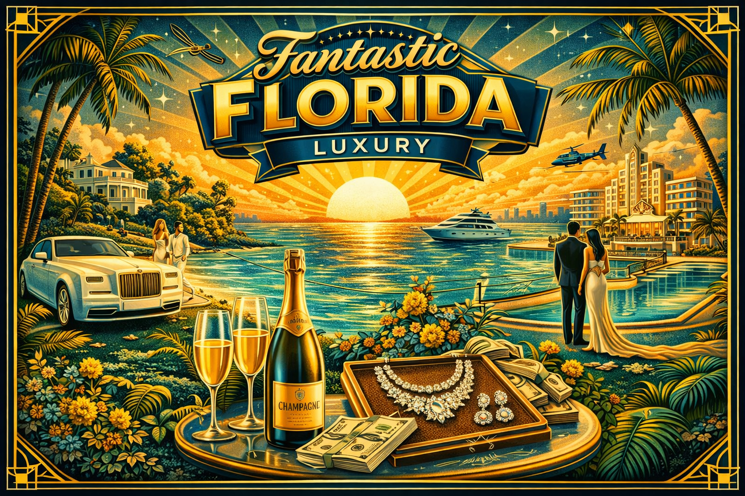 フロリダのラグジュアリーを表現したイメージ