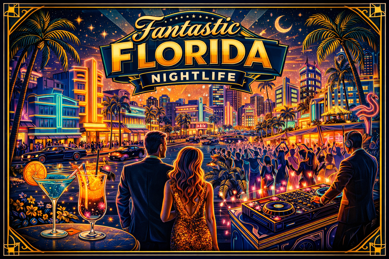 フロリダの夜を表現したイメージ